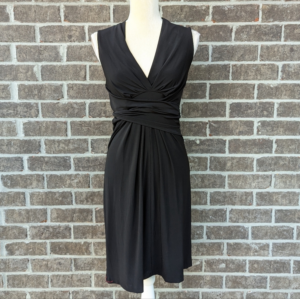 Norma Kamali Tie Waist Sleeveless Dress